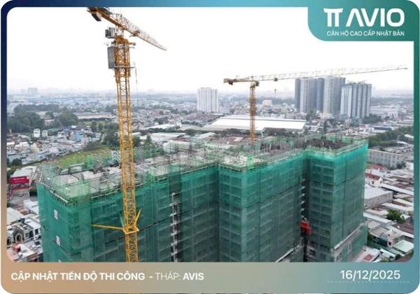 Cập nhật tiến độ TT AVIO 16/12/2025: Hoàn thành tầng 15, tăng tốc tầng 16