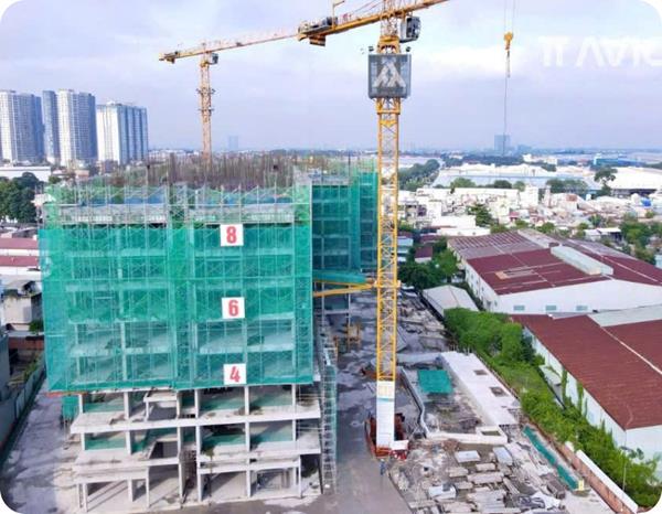 Cập nhật tiến độ TT AVIO tháng 10/2025 – Công trường nhộn nhịp, thi công tầng 9, khẳng định chuẩn mực Nhật Bản