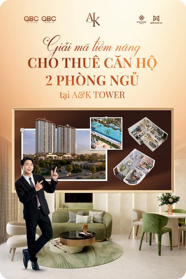 Giải mã tiềm năng cho thuê căn hộ 2 phòng ngủ tại A&K Tower
