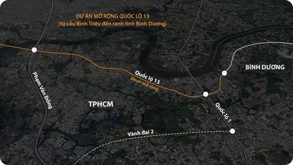 Quốc lộ 13 mở rộng: Hạ tầng dẫn sóng bất động sản khu Đông Bắc TP.HCM