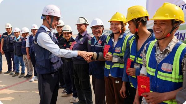 Sân bay Long Thành tăng tốc với hàng trăm mũi thi công