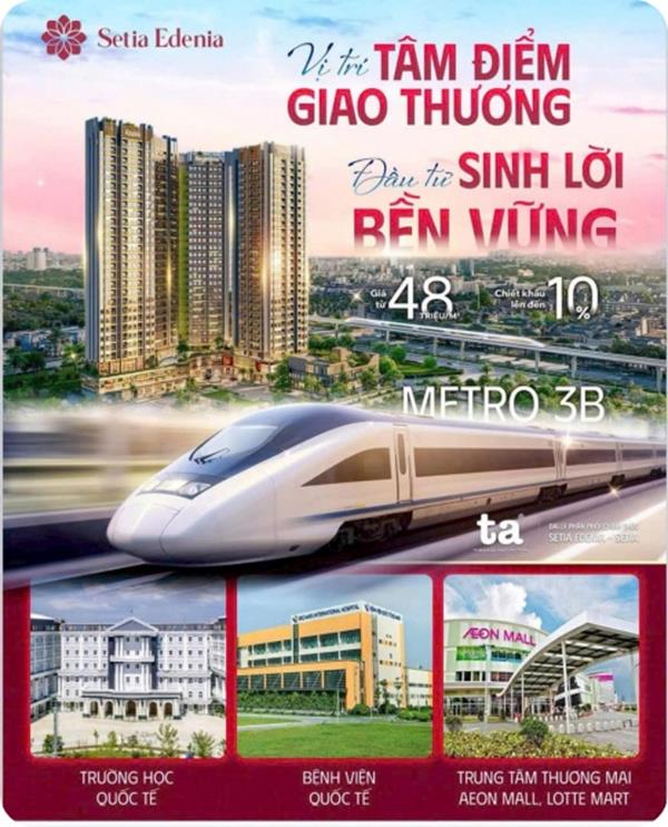 Setia Edenia Sống Xanh Chuẩn Resort Giữa TP.HCM, Giá Chỉ Từ 48 Triệu/m²