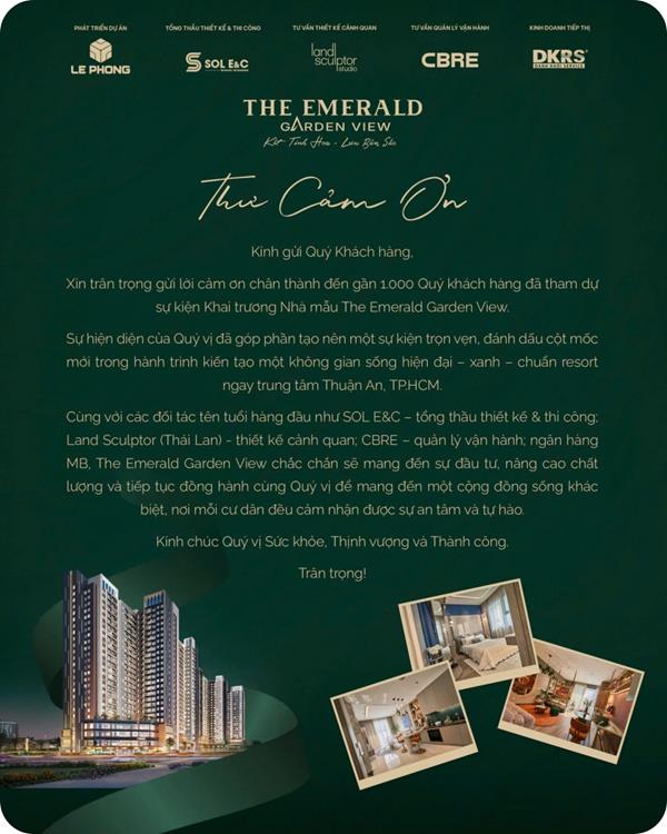 The Emerald Garden View thu hút gần 1.000 khách tại lễ khai trương nhà mẫu