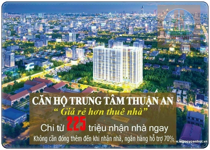 Dễ dàng sở hữu căn hộ Legacy Central tại BD với chỉ 225 triệu